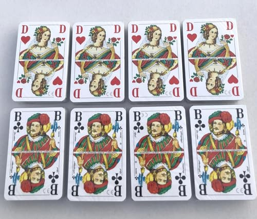 Generisch 8 Stück Romme Canasta Bridge Poker Karten Spiele Französisches Bild mit Großen Eckzeichen Jumbo Index