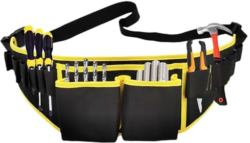 WerkzeuggüRtel,Multifunktionaler ArbeitsgüRtel Herren Robuster, Verstellbarer Tool Belt für Handwerker, Bauarbeiter und Elektriker kinder