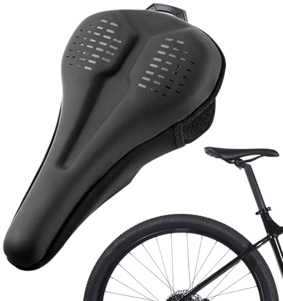 de Asiento para Bicicleta eléctrica, de Silicona, Impermeable, Antideslizante, cojín para sillín de Bicicleta, para Carretera, montaña, Viajes, Carreras, equitación, Mujeres y Hombres