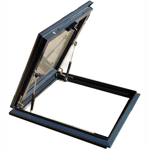 Aluminum Skylight Access Window for Attic & Cellar Secure Locking Handle 65x80cm Daylight Solution Durable & Weatherproof Design Easy Installation