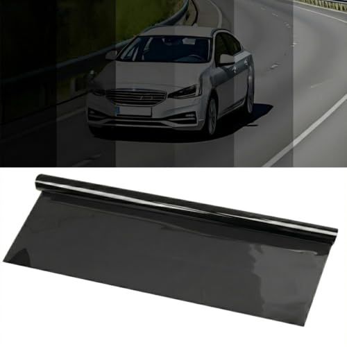 Tönungsfolie & Sonnenschutzfolie für Auto und Hausfenster – 75 cm x 3 m – UV-Schutz, Hitzeschutz & Blendschutz – Sichtschutzfolie für Privatsphäre und Komfort (1% VLT)