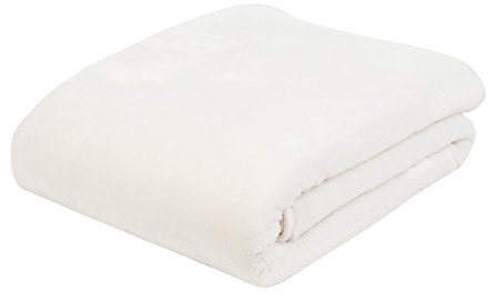 Gözze - Premium Cashmere-Feeling Wohn- und Kuscheldecke, 500 g/m², 130 x 170 cm - Wollweiß