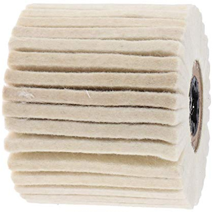 Tubayia ullfilt slipskiva slipskiva polering verktyg för metall, smycken, rostfritt stål, aluminium, keramik, glas, plast (120 x 100 mm)