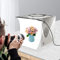 Rehomy Scatola luminosa portatile, mini scatola luminosa per studio fotografico, kit per studio fotografico, con doppia striscia di luci LED, 6 sfondi