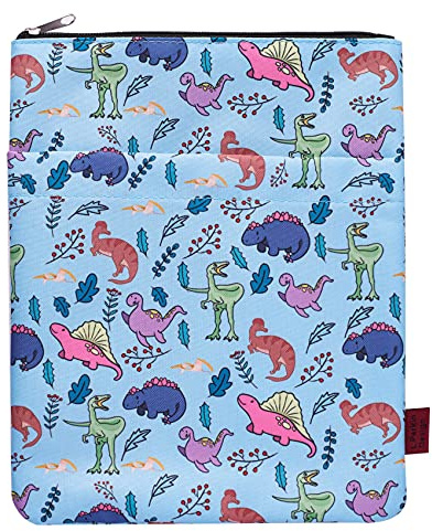 LParkin Copertina per gli amanti dei libri, copertina per libri in tessuto lavabile, copertina per libri con cerniera, misura M, 27,9 x 22,6 cm