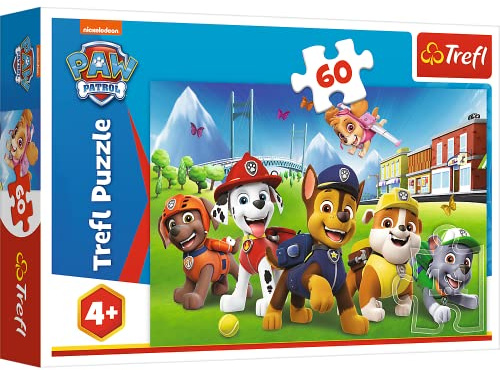 Trefl - Puzzle 60 Teile, Paw Patrol auf der Lichtung,Paw Patrol, 4+