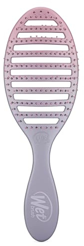 WetBrush Speed Dry Detangler mit hitzebeständigen Heatflex-Borsten und offenem Belüftungsdesign, um das Haar schneller zu trocknen, für alle Haartypen, Feel Good Ombre Collection, Rosa und Lila