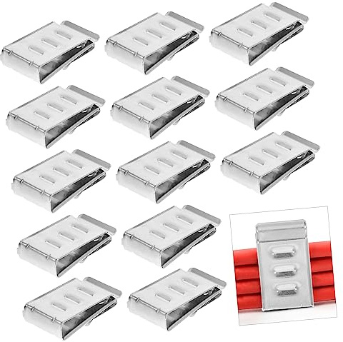 SEWOART 20piezas Clip Cable Solar Unidades Abrazaderas Eléctricas Acero Inox Fácil Instalación Resistente Al Desgaste