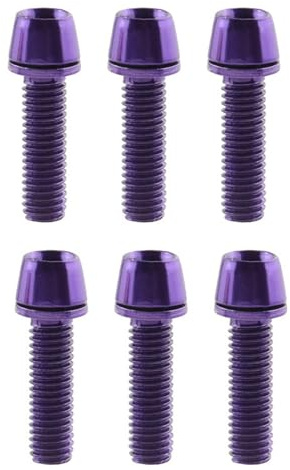 Oshhni 6Pcs Fahrrad Vorbau Schrauben Schrauben Fahrrad Bremse Schrauben Fahrrad Vorbau Schrauben für Mountainbike