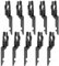 Fire Alarm Key Set, 10 Pieces of Fire-Resistant Emergency Test Keys for Break Glass Switch