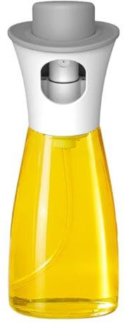 Señor en aerosol de aceite,Botella en aerosol para cocinar con aceite | Botella pulverizadora de aceite de calidad alimentaria de 180 ml para freidora de aire | Botella de aceite de vidrio transparent