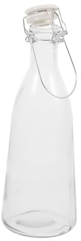 DINHEAROM Dispensador De Bebidas De Vidrio Con Tapa Sellada y Botella De Vinagre Para Cocina Para Jugos y Decoración De Plantas