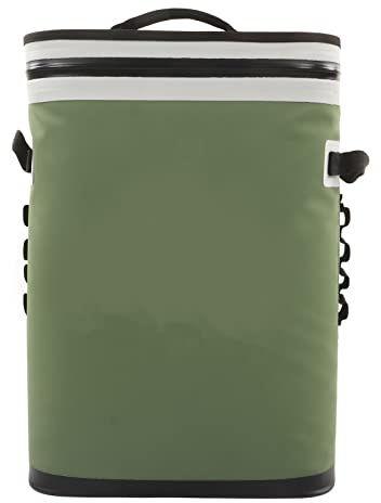 BuyWeek Isolierte Kühltasche, 20L Kühlrucksack Auslaufsicherer Wasserdichter Isolierter Rucksackkühler 68 Stunden Haltbar für Camping