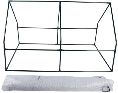 Invernadero Mini 120x60x60cm con Estructura de Acero y Cubierta PE Resistente - Protección contra heladas y Viento, Ideal para Tomates, judías y Semillas en huertos (150 * 90 * 90 cm)