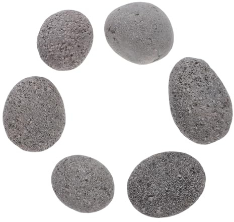 UKCOCO 1sacchetto Rocce Vulcaniche per Braciere Pietre Laviche Decorative Piccole Pietre per Caminetti da Esterno Ciottoli per Fuoco Uso per Patio Paesaggistica e Campeggio