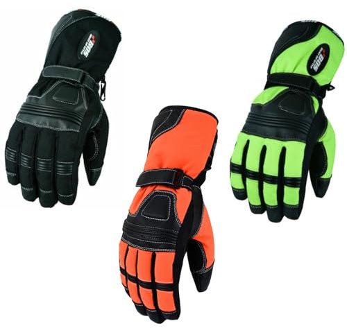 WMW WALI MOTO WEAR Winter Motorradhandschuhe Herren & Damen – Wasserdicht, Winddicht, Warm,Motocross & Motorrad Winterhandschuhe – Wasserdicht, Winddicht,