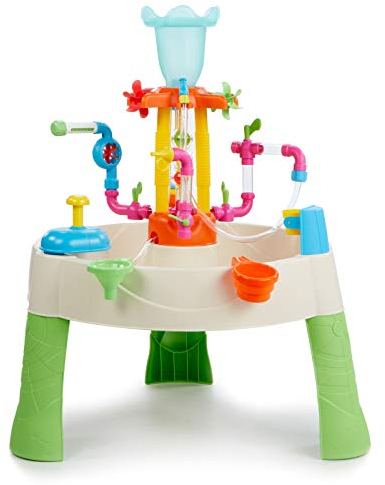 Little Tikes Fountain Factory Water Table - Outdoor Garden Toy, Safe & Portable Kids Table - Sensory Toy for Garden Games, Encourages Creative Play, For Ages 24 Months+