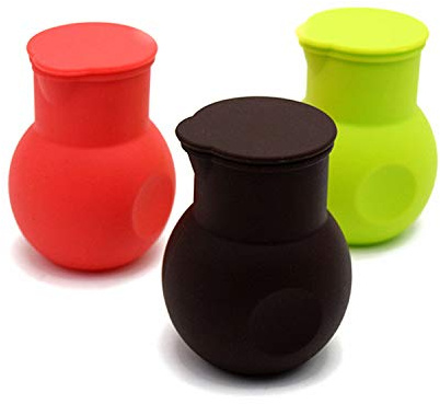 DD-life 3 Pcs Silicone Chocolate Melting Pot, Butter Sauce Milk Microwave Baking Pouring Tool