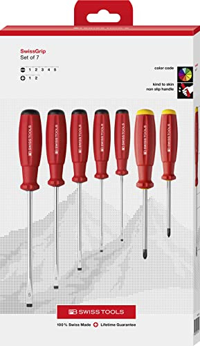 PB Swiss Tools PH Kreuzschlitz Schlitz Schraubenzieher Set, 8250.CBB