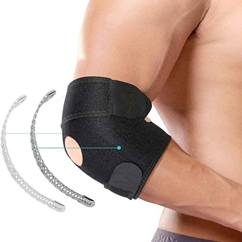 ZJchao Fascia Gomito, Tutore Gomito Sport da Regolabile Braccio da Tennis Golfisti Neoprene Pacco Supporto Gomito Fitness Gomito Protezione, Gomitiere del tennista Gomitiere