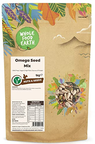 Wholefood Earth Omega Seed Mix 1 kg | GMO Free | High Fibre | Source of Protein