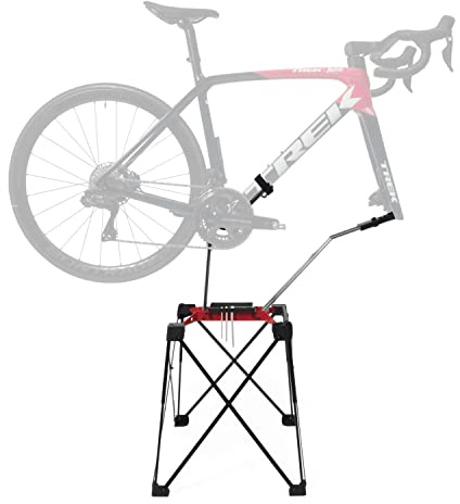 iWA iWA1PRO Red Road Bike Stand, Display, Maintenance, Bike Stand, Bicycle Disc Brake, Thru Axle Compatible
