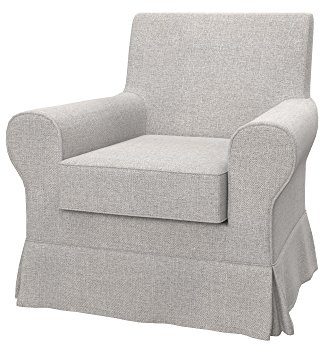 Soferia Sesselschoner Kompatibel Mit JENNYLUND Sessel Sesselbezug Sesselüberzug Sesselhusse Cover Einfache Reinigung Allergiefrei Naturel Beige
