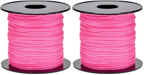 Corde Tressée Polypropylène PP Rose Ø 1.5mm 100 M Flandria 425SR (Lot de 2)