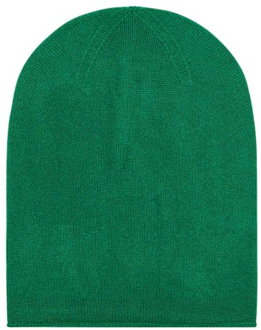 Zwillingsherz 100% Kaschmir Slouch-Beanie – Strickmütze aus Cashmere – Hochwertige Mütze für Damen – Wintermütze One Size – Weiche & warme Mütze – Premium Qualität für Herbst, Winter & Frühling