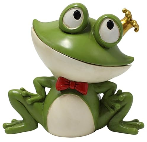 Milisten Garten Frosch Schlüsselversteck Aus Harz Wetterfest Dekorative Statue Mit Geheimfach Für Schlüssel Und Kleine Gegenstände Im Außenbereich