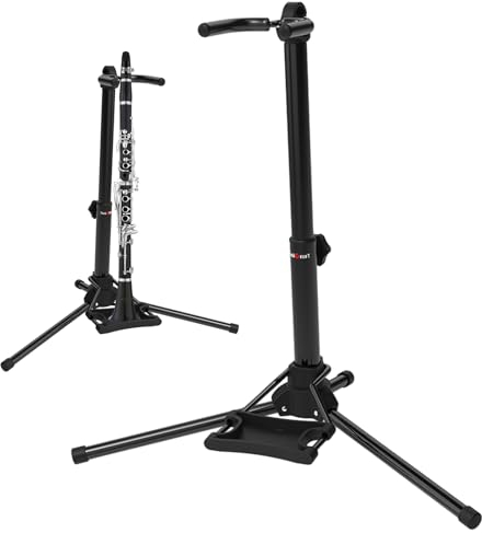 EviKoo Digitaler Blasinstrumentenständer, Aerophonständer - Stabiler Stativständer,Blasinstrumentenzubehör, höhenverstellbar, Blasinstrumentenständer für digitales Blasinstrument