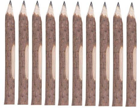 EXCEART 10st Holzstift Handgefertigte Aststifte Lange Schreibstifte Buntstift Baumrindenstifte Bastelstifte Aus Holz Graphitstifte Zeichenstifte Malstifte Kind Umwelt Stift Löschbar