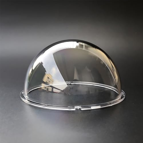 UQISOVI 3.3 Inch Small Clear Camera Dome Cover, Waterproof Rainproof Polycarbonate Security CCTV Camera Lens Protection Cover (Size 85x45mm Transparent)