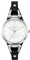 BUREI Uhr Demen Elegante Lederarmband Armbanduhr Damen Klassisch Analog Quarz Damenuhr Frauen(Silber Schwarz)
