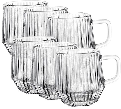Garneck 6 Tazze Da Bere Di Capacità Tazza Da Succo D'arancia Tazza Da Birra Set Di Tazze Da Caffè Creative