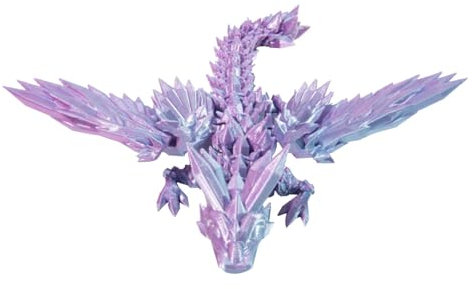 Gedruckter Drachen Geheimnisvolle Drachen Spielzeug Beweglichen Kristalldrachen Flexiblen Gelenken Realistische Beweglicher Drachen Figuren Drachen Wohnkultur Schreibtischspielzeug Drachen Ornament