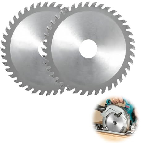 2PCS 115mm Angle Grinder Wood Blade, 40T Carbide Teeth Circular Saw Blades 4.5 for Hardwood/Plywood/PVC/Alloy Steel, Cutting Disc Carbide Finishing Saws for Woodworking 7/8 inch Arbor 22.23mm