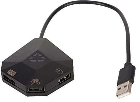 YUEHISY Keyboard Mouse Adapter for Switch/PS/One/360, Custom Mapping Plug and Play for FPS/TPS/RPG Games