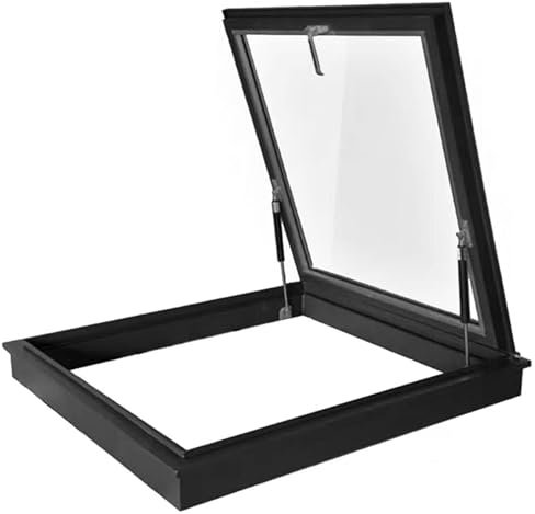 HNBYLMM Lucernario da Tetto, lucernari per tetti di Case, Finestra da Tetto con Vetro temperato a Doppio Strato, lucernario da Tetto per seminterrato/Veranda/capannone,400X400mm