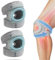 beseloa Genouillère Professionnelle pour Homme et Femme, Genouillère Ortho, Réglable Genouillères Ortho Rotule pour Les Coureurs,Tennis, Arthrite Rotule (1 Paire, Gris)