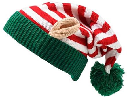 Generisch Lustige Weihnachtsmütze Personalisiert mit Namen Bestickt, Nikolausmütze Kinder, Weihnachtsmützen Erwachsene, Gestrickte mit Stretch, für Familie Paare Kinder, Ideale Weihnachtsgeschenke