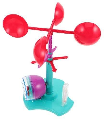 GARVALON Wind Vane Science Experiment Kit for – DIY Wind Speed and Direction Anemometer – STEM Educational Physics and Scientific Experiment Tool for Classroom and Home