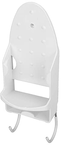 CHICIRIS Soporte para tabla de planchar instalación segura soporte de hierro eléctrico organizador de baño doméstico Material PBT (WHITE)