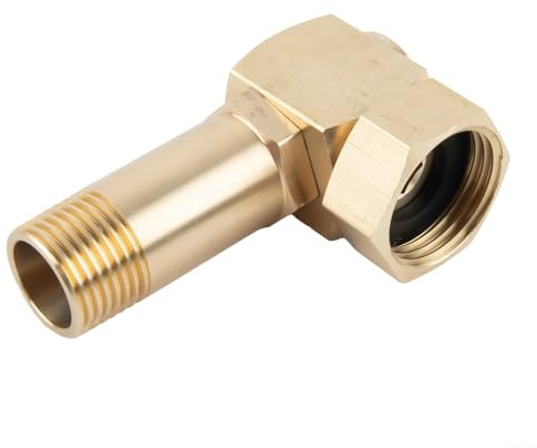 SiSinkal Adaptateur de Tuyau d'arrosage en Laiton avec connecteur pivotant Compatible avec Enrouleur de Tuyau et systèmes d'eau d'extérieur