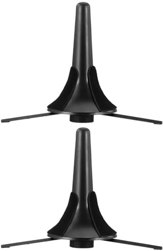 Ounfhtrttk Soporte de Trompeta Portátil Plegable Universal, Trípode Plegable, Accesorios para Instrumentos de Viento