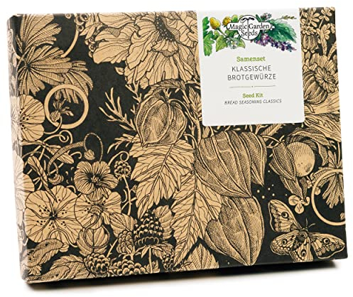 Condimentos para Pan - Set de Regalo-Semillas con 3 típicas variedades de hierbas que se utilizan para la condimentación de pan artesanal