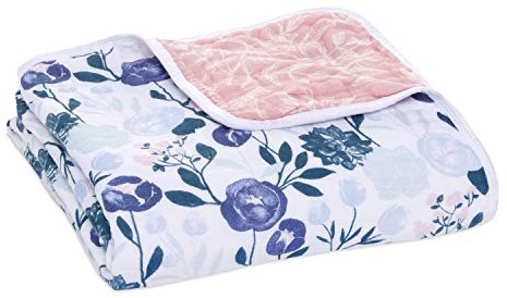 aden + anais Essentials - Manta de ensueño de muselina 100% algodón para bebés, niñas y niños, 112 x 112 cm, manta ligera ideal para recién nacidos, regalo de ropa de cama unisex para niños y bebés,
