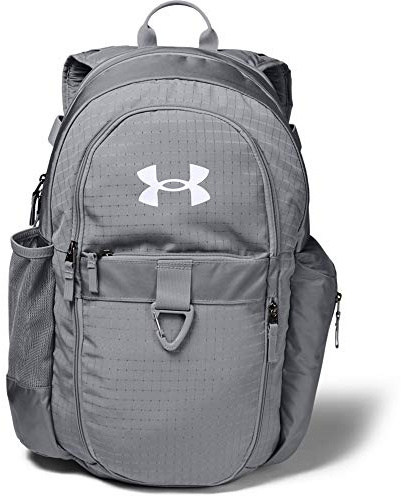 Under Armour Men's Lacrosse Backpack, Steel (035)/White, One Size Fits All