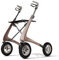 Rollator Carbon Overland by Acre Belastbar Bis 150kg Luftgefüllte Gummireifen Leichtgewicht Rollator Mit 6,7kg Mit Kleiner Tasche Zur Befestigung An Der Vorderseite