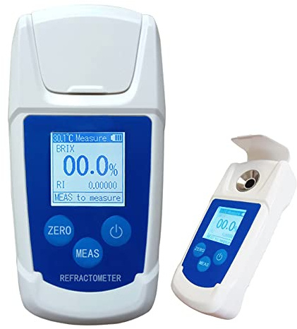 KELUNIS Medidor Brix Digital Refractómetro Medidor de azúcar Instrumento de medición de Contenido de azúcar 55% para Bebidas de Jugo de Frutas Bebida Sprite